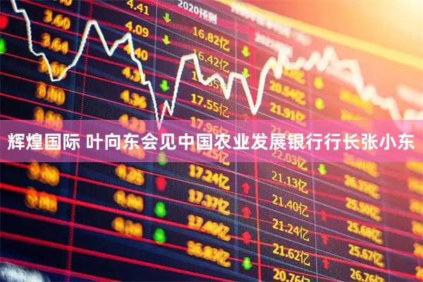 辉煌国际 叶向东会见中国农业发展银行行长张小东
