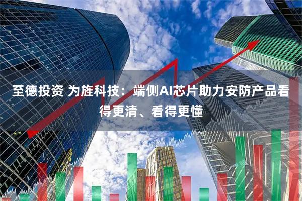 至德投资 为旌科技：端侧AI芯片助力安防产品看得更清、看得更懂