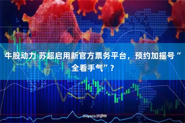 牛股动力 苏超启用新官方票务平台，预约加摇号“全看手气”？