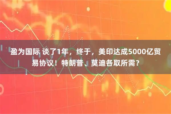 盈为国际 谈了1年,终于,美印达成5000亿贸易协议!特朗普、莫迪各取所需?